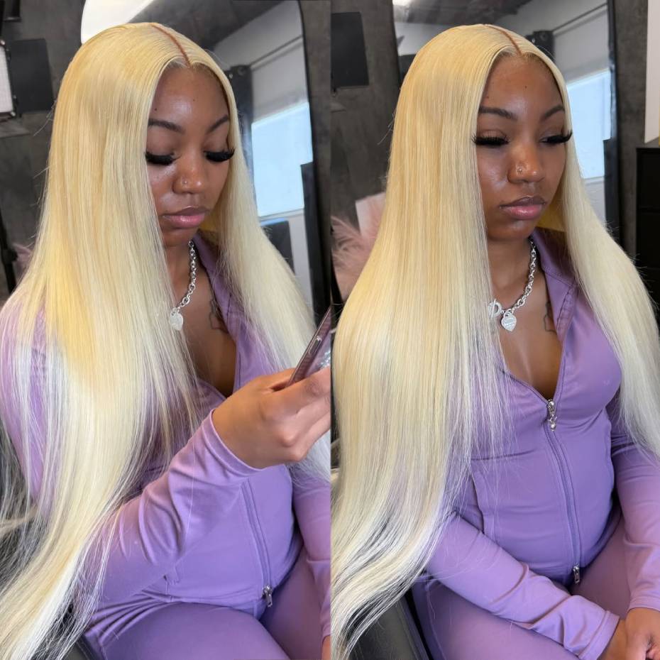 613 Blonde Body Wave Lace Front Wig - 250% Dichte, 613 Blonde Farbe, 13x6