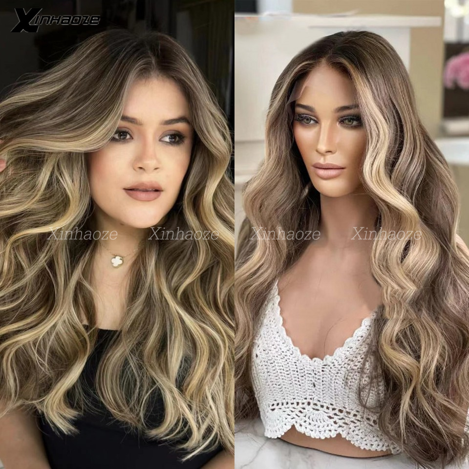 613 Blonde Body Wave Lace Front Wig - Highlight Transparent 13×4 13×6 Blonde Körperwelle