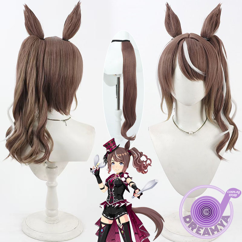 Synthetic Wigs - Highkey Hallowed Cosplay-Perücke, Uma Musume Pretty