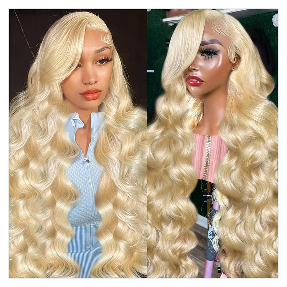 613 Blonde Body Wave Lace Front Wig - 613 Honigblonde 13x4 Lace Front Echthaarperücke