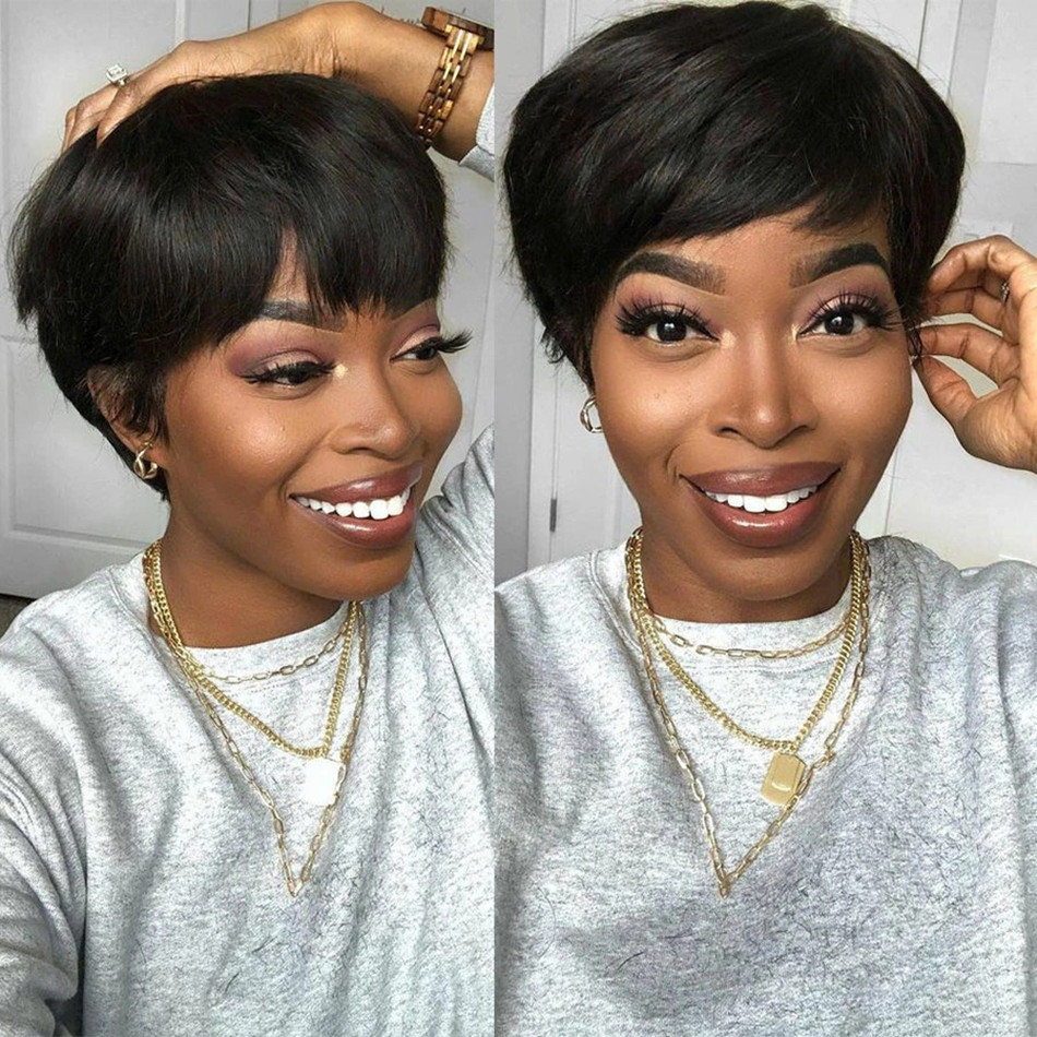 Kurze Echthaar-Perücken, Pixie – Short Pixie Cut Wig Human Hair Cheap Bewertung und Preis