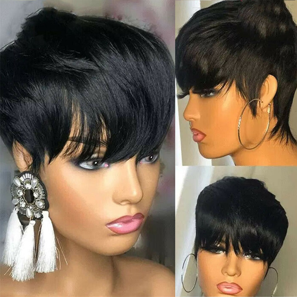 Kurze Echthaar-Perücken, Pixie – Short Pixie Cut Wig Human Hair Cheap Bewertung und Preis