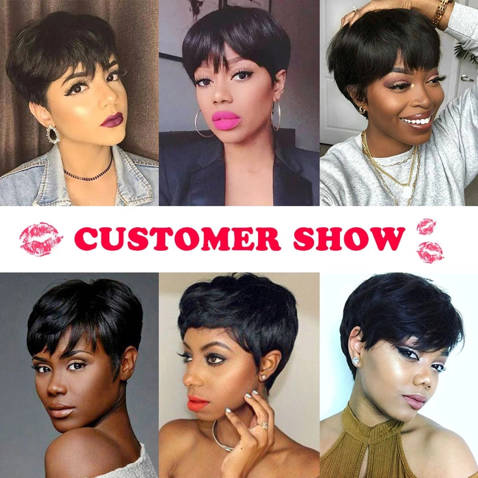 Kurze Echthaar-Perücken, Pixie – Short Pixie Cut Wig Human Hair Cheap Bewertung und Preis