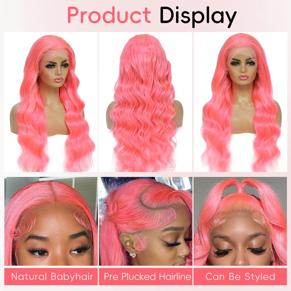 Rosa Lace-Front-Perücken aus E – Hd Lace Frontal Wig Human Hair Pre Plucked Bewertung und Preis