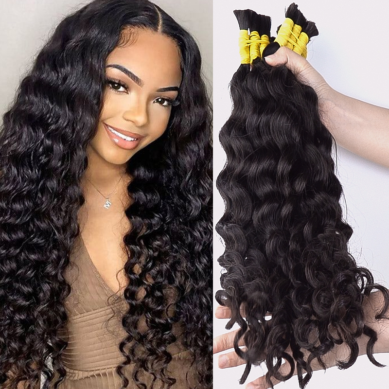 Super French Bulk Echthaar zum – Water Wave Bulk Human Hair For Braiding Bewertung und Preis