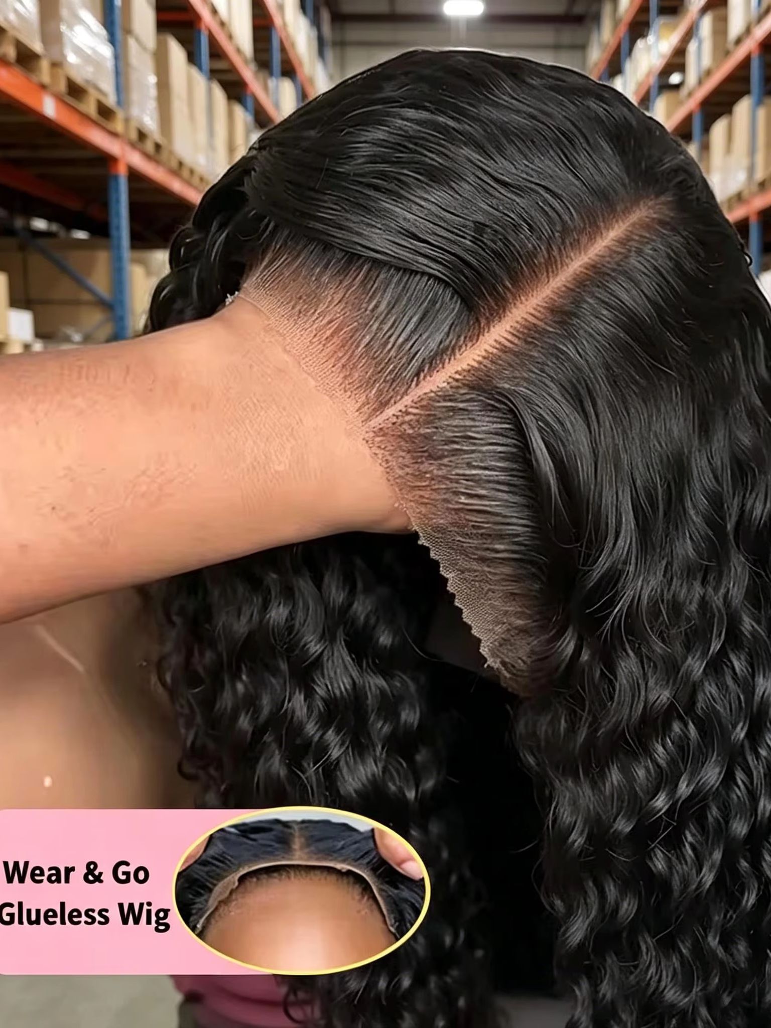 38 Zoll Wasserwellen-Lace-Fron – Hd Lace Frontal Wig Human Hair Pre Plucked Bewertung und Preis