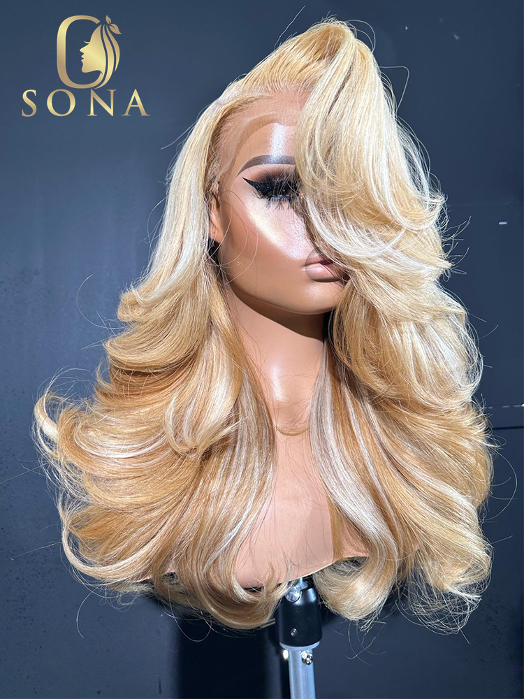 613 #   27 #   Highlight HD La – 613 Blonde Body Wave Lace Front Wig Bewertung und Preis