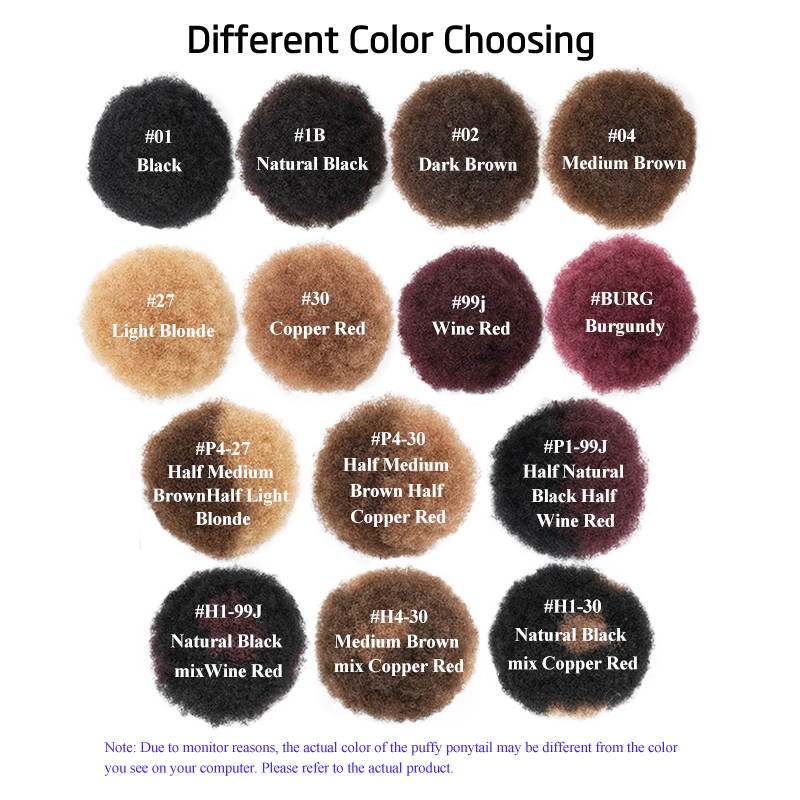100 % Echthaar, 20,3 cm, kurze – Drawstring Afro Curly Puff Ponytail Bewertung und Preis