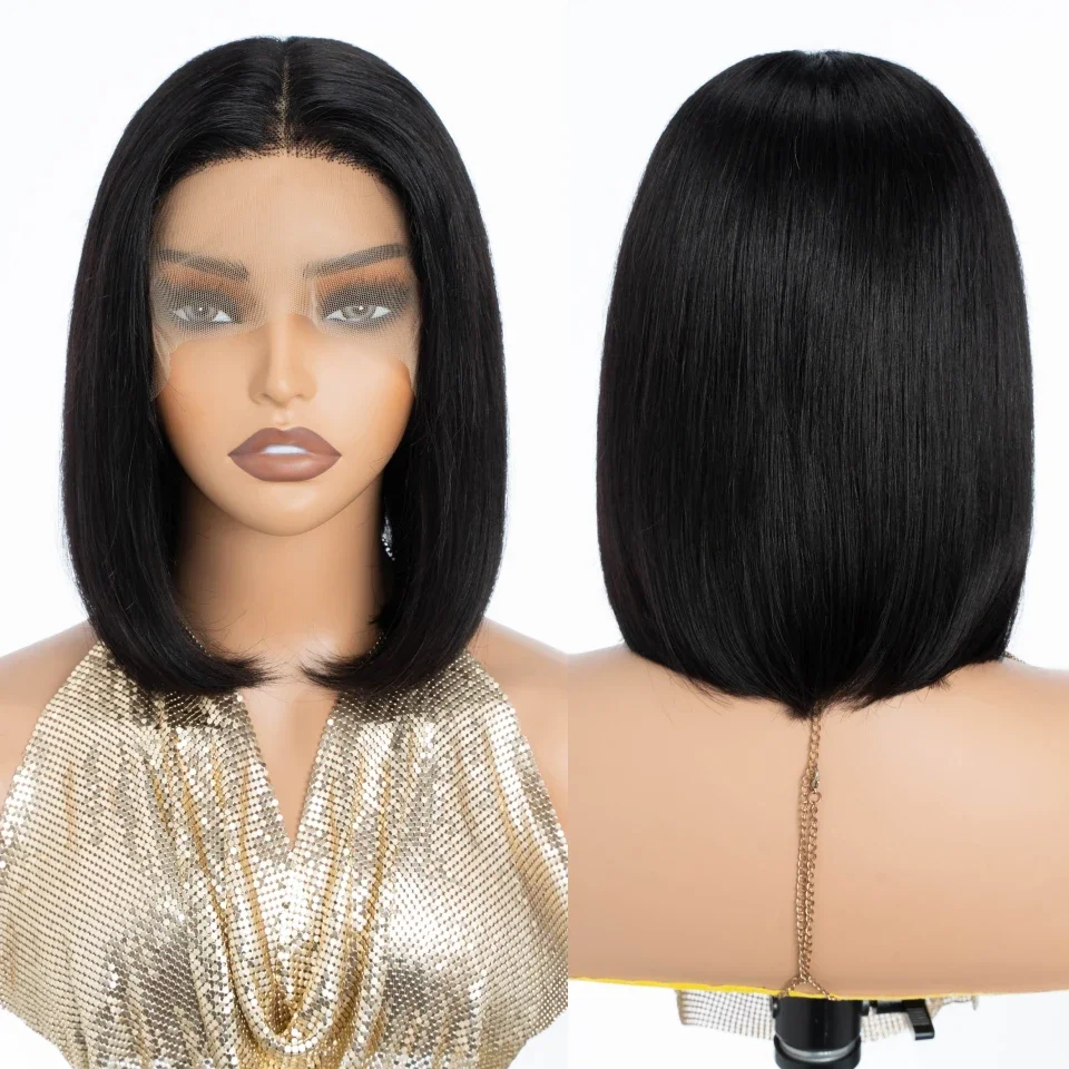 Gerade kurze Bob-Perücken, Ech – Glueless Wear And Go Human Hair Wig Bewertung und Preis