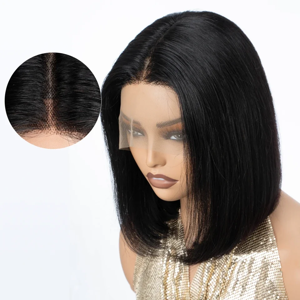Gerade kurze Bob-Perücken, Ech – Glueless Wear And Go Human Hair Wig Bewertung und Preis