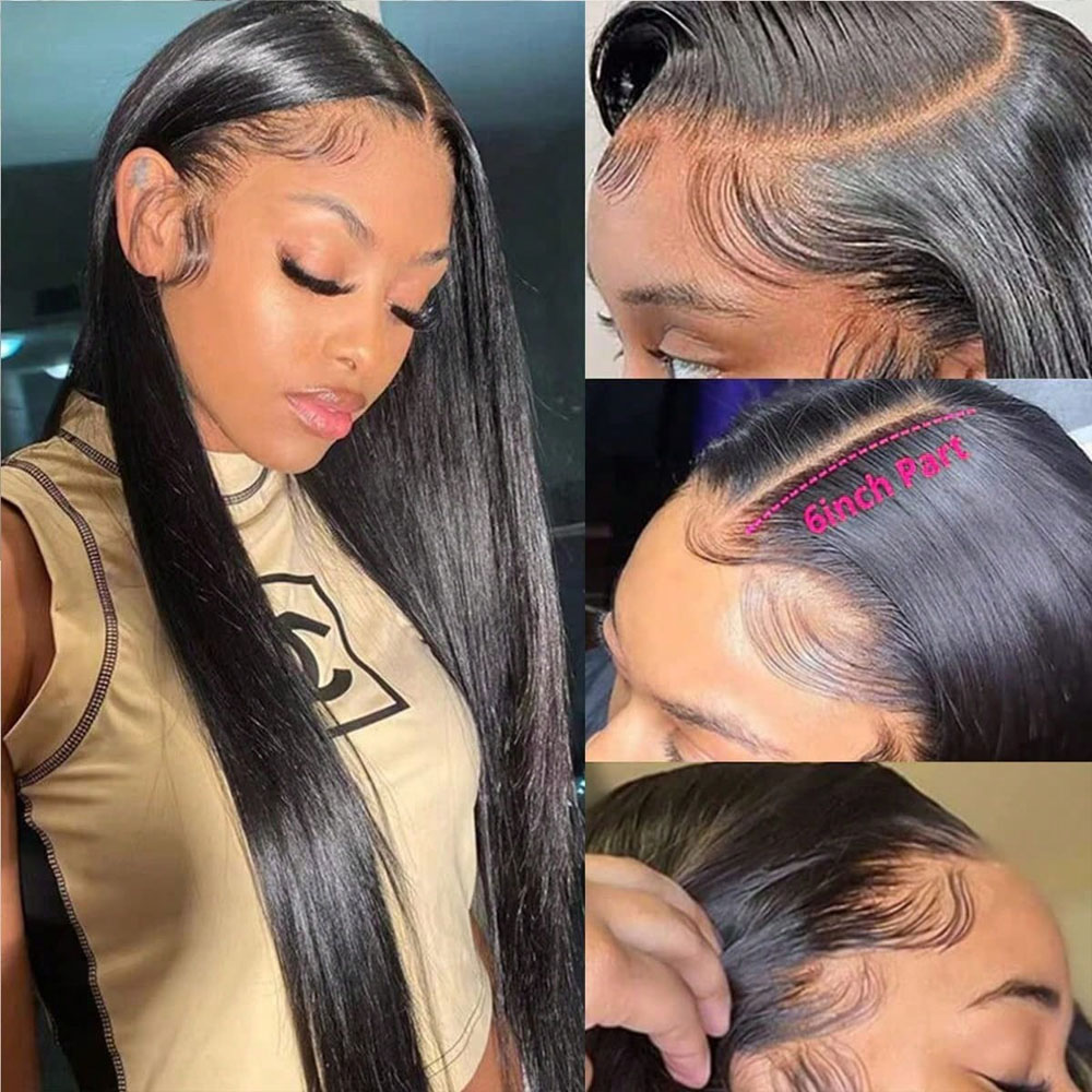 34 Zoll Knochenglatte Lace-Fro – Hd Lace Frontal Wig Human Hair Pre Plucked Bewertung und Preis
