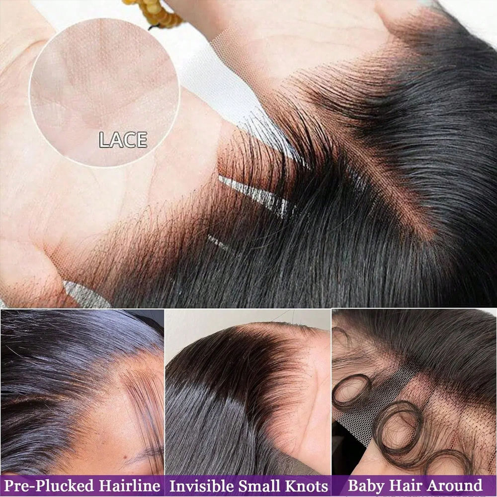 34 Zoll Knochenglatte Lace-Fro – Hd Lace Frontal Wig Human Hair Pre Plucked Bewertung und Preis