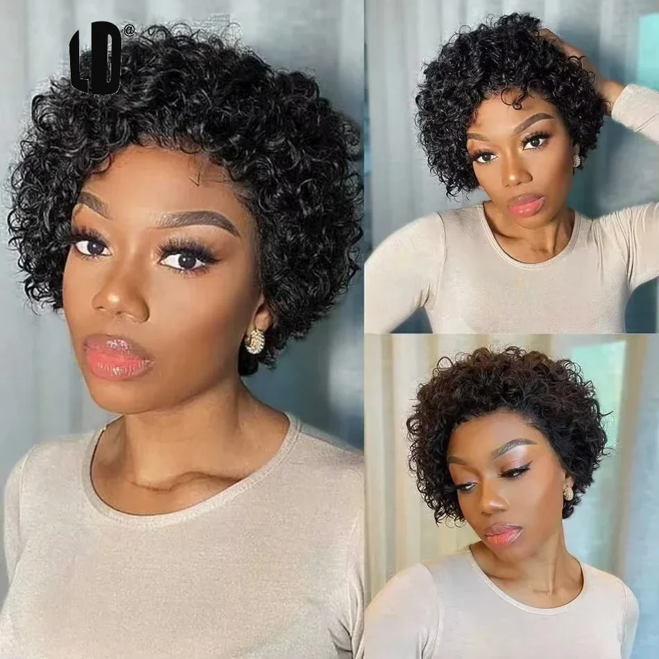 Pixie-Cut-Perücke, Farbe 99J,  – Short Pixie Cut Wig Human Hair Cheap Bewertung und Preis