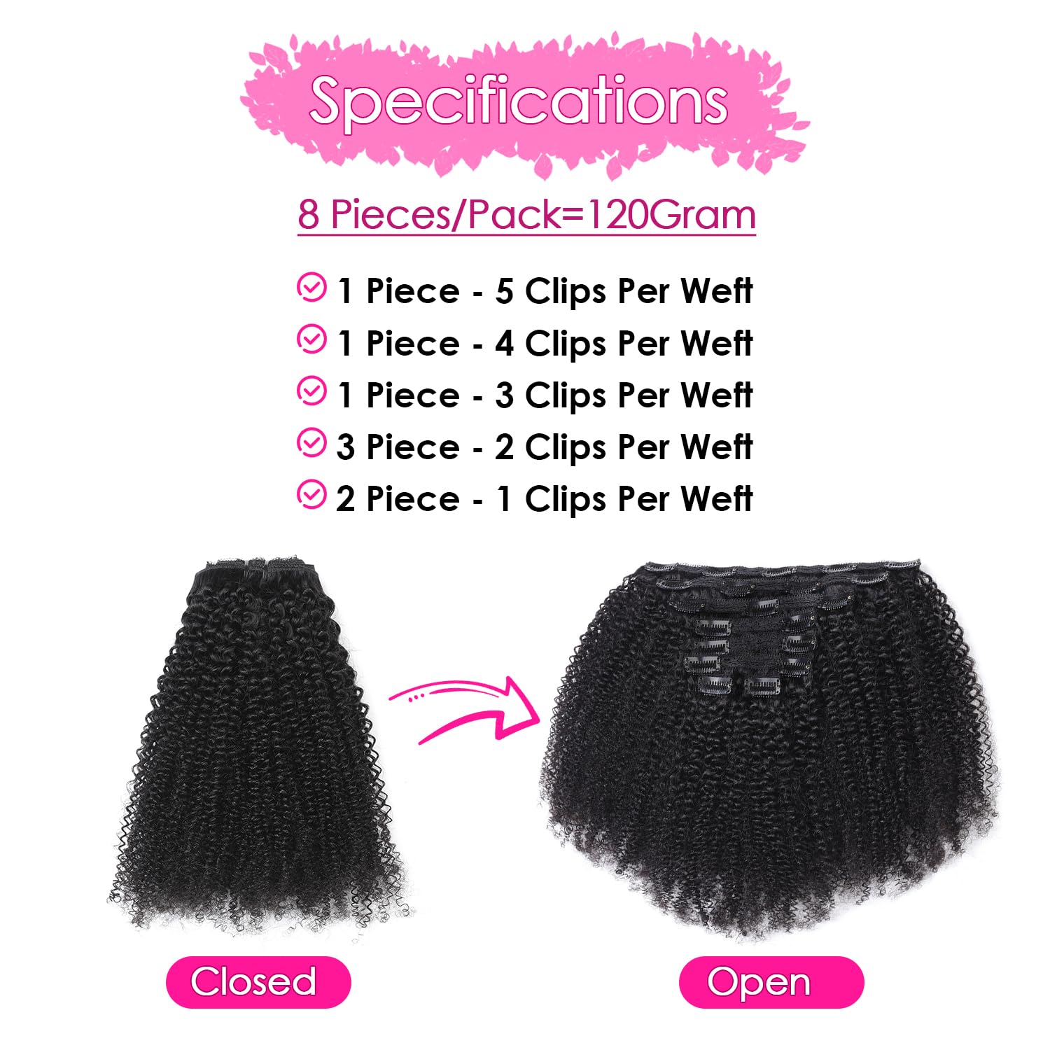 Afro Curly Clip-In Echthaarver – Seamless Clip In Hair Extensions Human Hair Bewertung und Preis