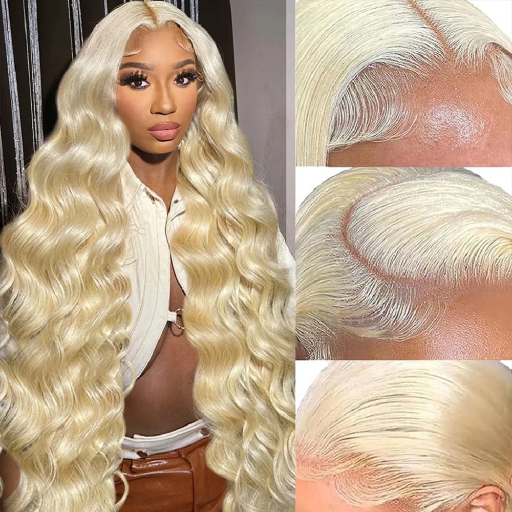 46 Zoll HD Blonde 13x4 Lace Fr – 613 Blonde Body Wave Lace Front Wig Bewertung und Preis