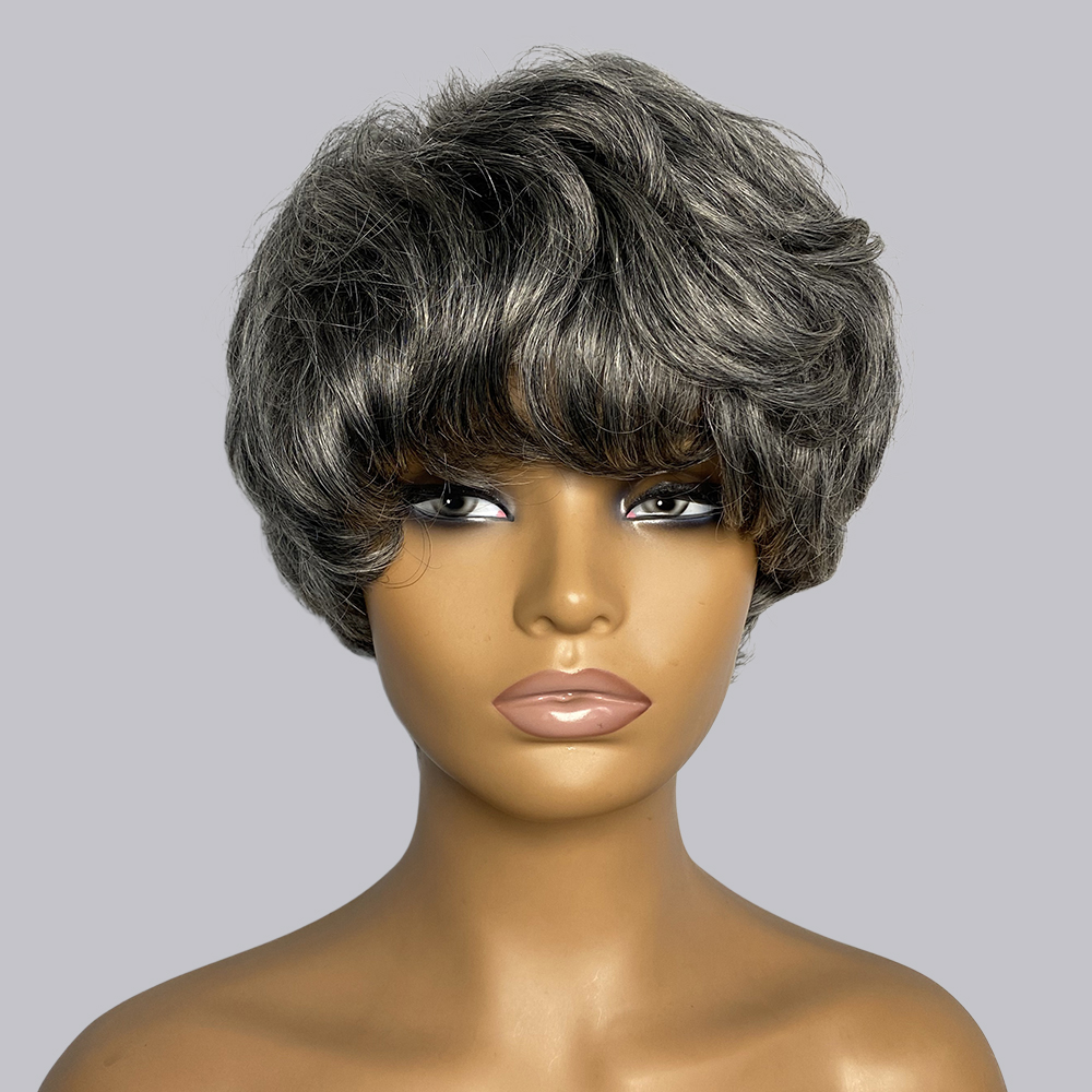 Pixie Cut Echthaarperücken Gra – Short Pixie Cut Wig Human Hair Cheap Bewertung und Preis