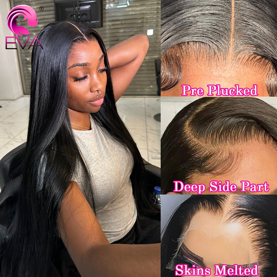Eva Hair Deep Part HD Lace Fro – Hd Lace Frontal Wig Human Hair Pre Plucked Bewertung und Preis