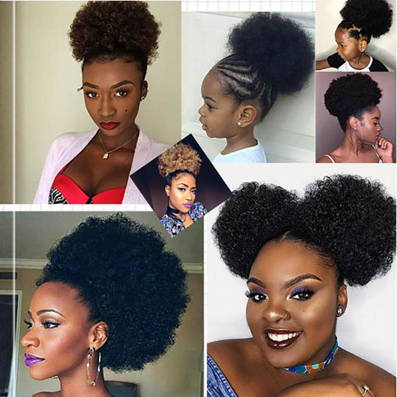 Große Afro Puff Pferdeschwanz  – Drawstring Afro Curly Puff Ponytail Bewertung und Preis