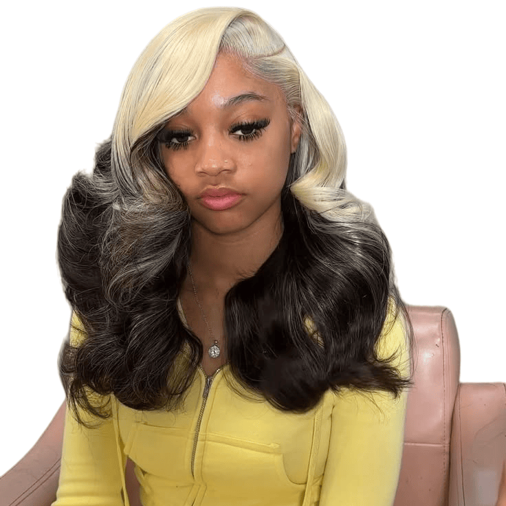 HD 13*6 Blonde Ombre Schwarze  – 613 Blonde Body Wave Lace Front Wig Bewertung und Preis