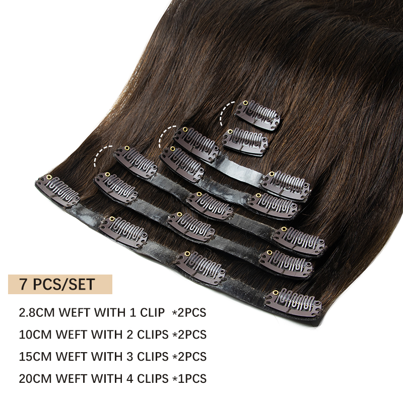 Unsichtbare dicke PU-Clip-in-E – Seamless Clip In Hair Extensions Human Hair Bewertung und Preis